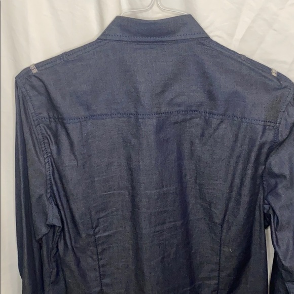 Men’s Long sleeve button down Denim style shirt - Picture 5 of 5